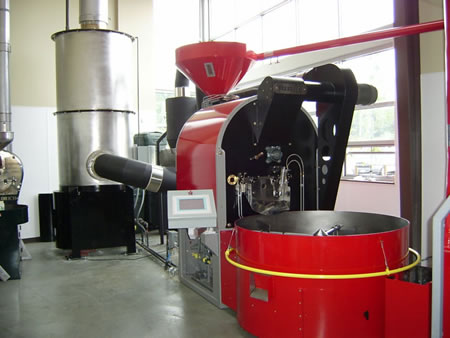 Commercial coffee outlet roasting equipment